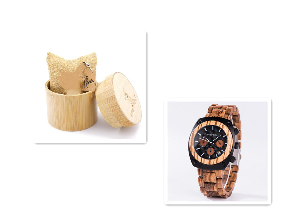 BOBO BIRD - Commander: Multifunctional Chronograph Wood Watch