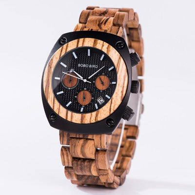 BOBO BIRD - Commander: Multifunctional Chronograph Wood Watch