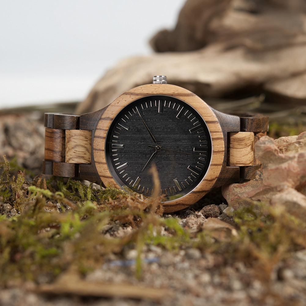 Inter-Wood - Quartz Watch Men's Wood Watch