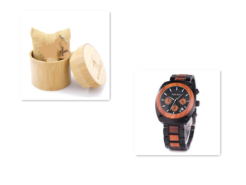 BOBO BIRD - Commander: Multifunctional Chronograph Wood Watch