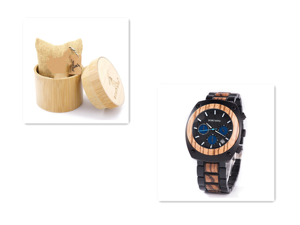 BOBO BIRD - Commander: Multifunctional Chronograph Wood Watch