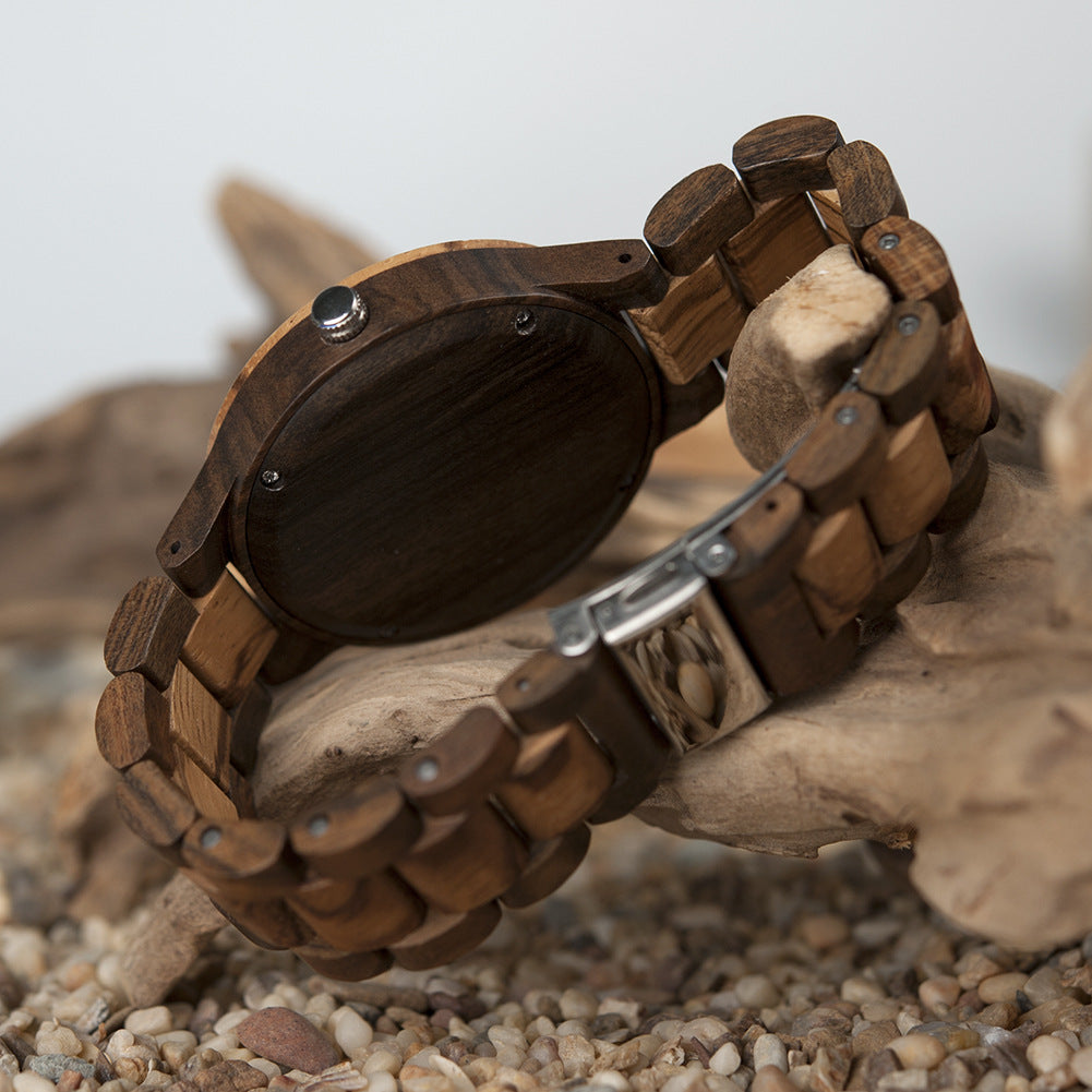 Inter-Wood - Quartz Watch Men's Wood Watch