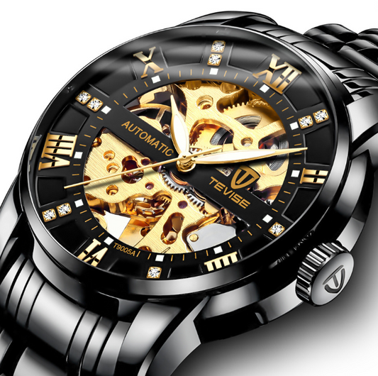 TEVISE - Men's Hollow Automatic Mechanical Watch